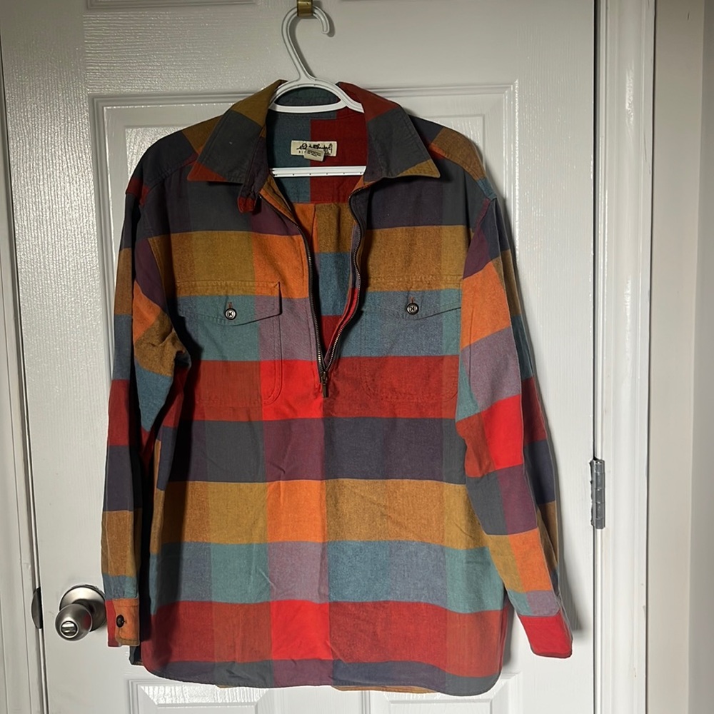 Eddie Bauer 1/4 Zip Flannel